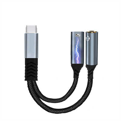 TYPE-C2104PD type-C to 3.5mm TRS +PD Cable